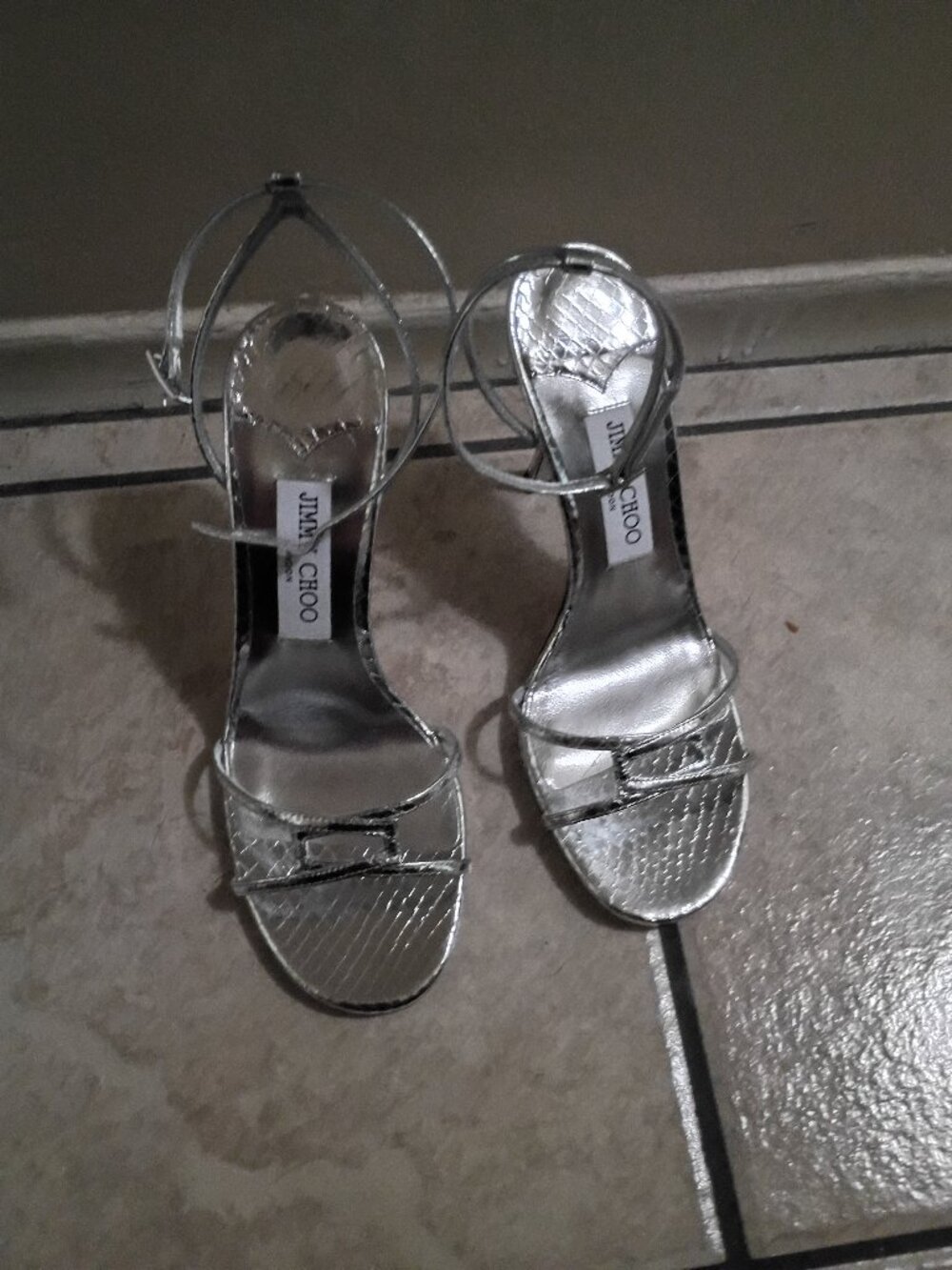 Jimmy Choo Silver Heels